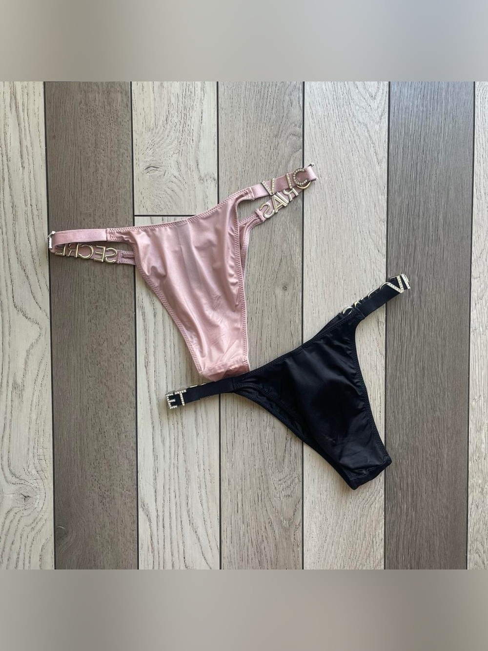 Victoria,s Secret pink and black bundle of panties Small - Picture 2 of 5